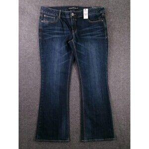 Express Jeans Women 12 Blue Regular Fit Stella Bootcut Low Rise Dark Wash New